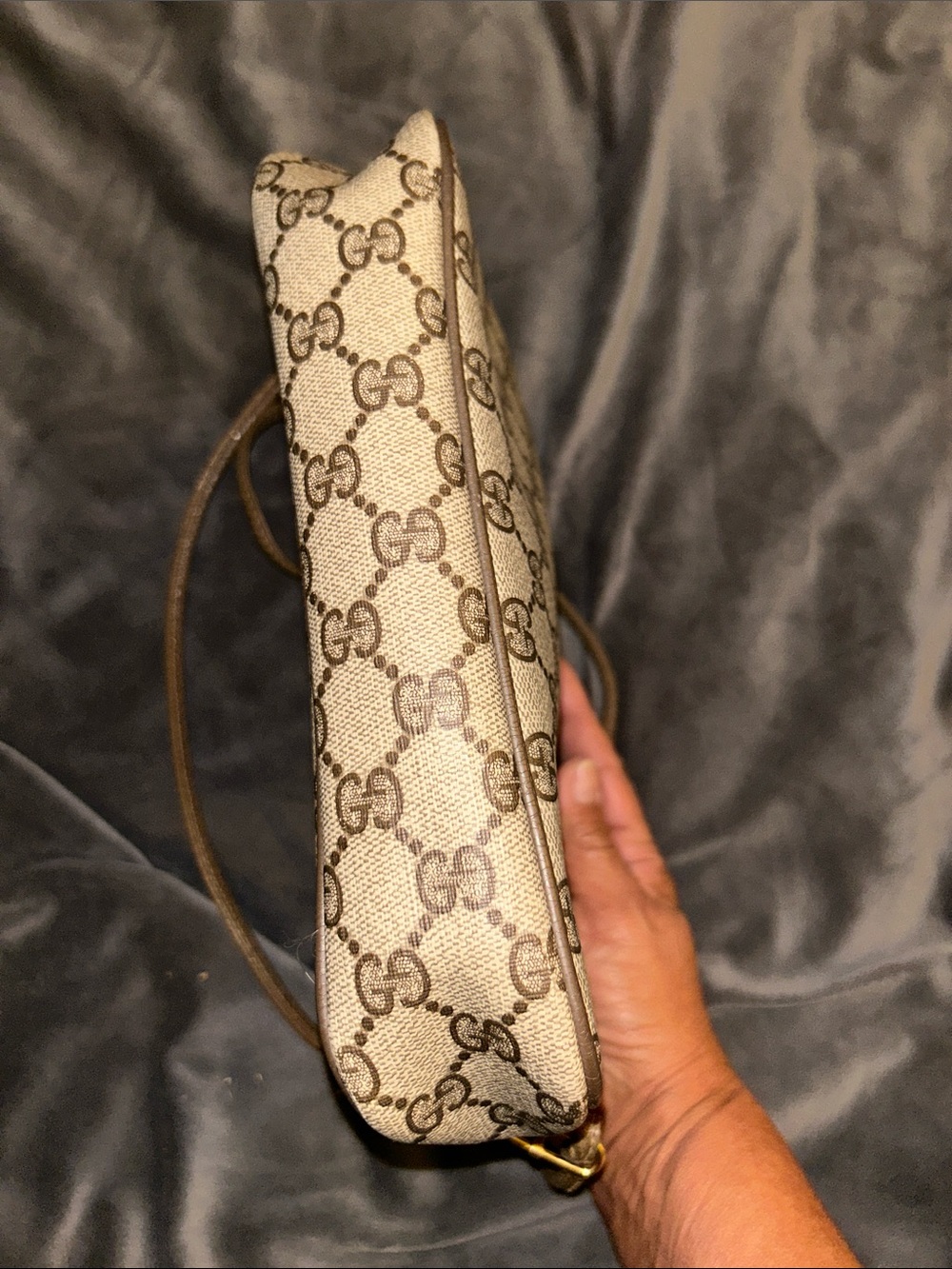 Gucci Beige and Brown GG Supreme Crossbody Bag - Picture 6 of 8